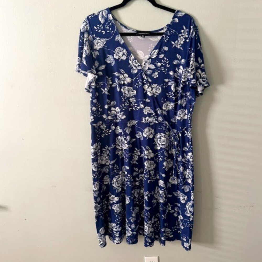 Floral Faux wrap dress